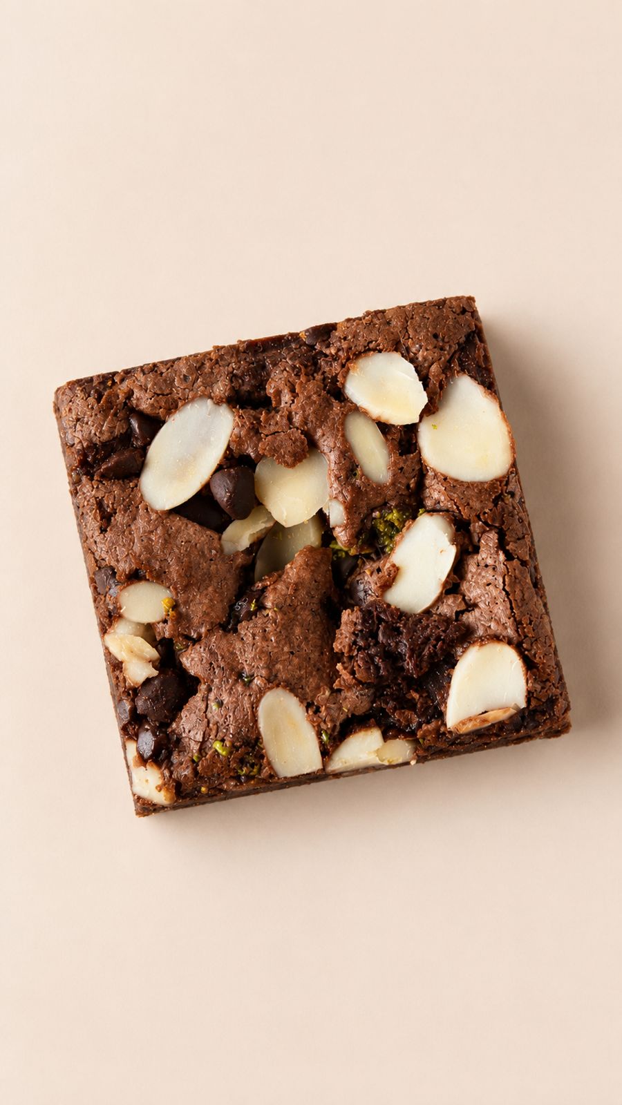 Brownie com chocolate, laranja e amêndoas